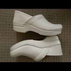 dansko white clogs